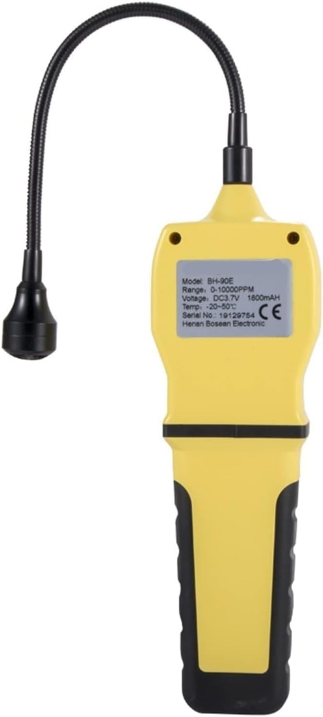 Gas Detector 0-10000 PPM Professional Gas Leak Detector/Gooseneck CH4 Natural Coal Flammable Combustible Gas Fast Analyzer Sensor 4 Alarm(Digital Display)