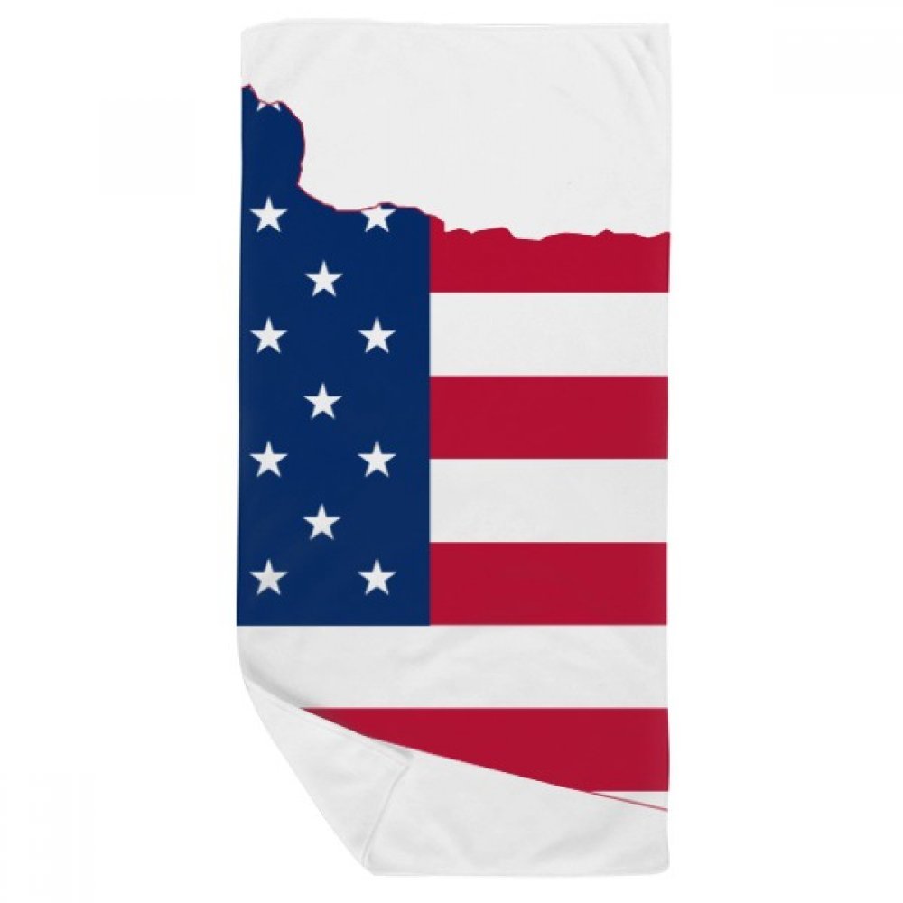 Serviette de bain gant de toilette multicolore Oregon USA doux pour visage