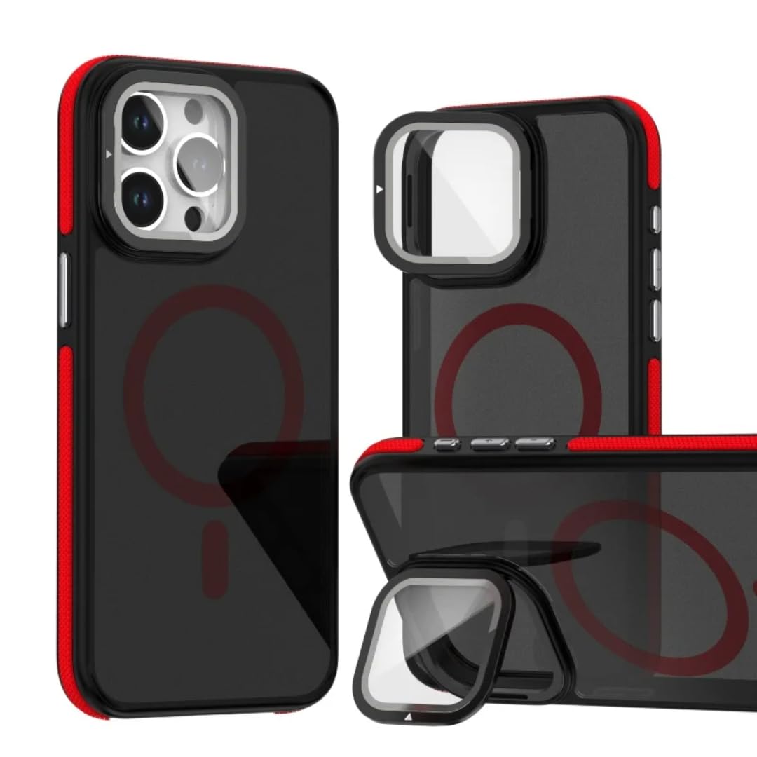 Étui pliable pour iPhone 12 Pro rouge idéal pour vidéos de bureau - 7