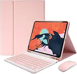 Capa Para Tablet, Capa + Mouse e Teclado Magnético Bluetooth Destacável Para Samsung S9 fe+ 12.4 Polegadas