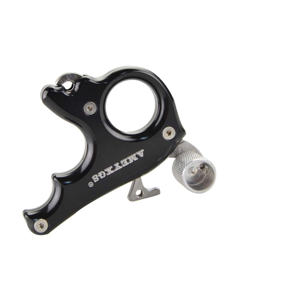 AMEYXGS Tiro con Arco 3 Dedos Realease Aid Ayuda de Liberación del Arco Compuesto Arco Disparador de Pulgar Arco Thumb Trigger