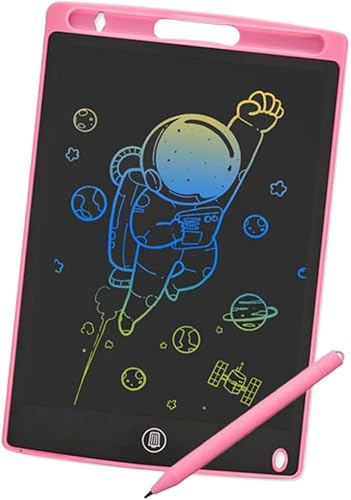 Lousa Infantil Digital 8,5 Lcd mágica - ROSA - Escrita COLORIDA - Q2TEK