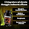 Testosterone Uomo | 180 Compresse | Azione Booster Rapida e Potente | Aumento Massa Muscolare Uomo I Alto dosaggio di Tribulus Terrestris, Maca Peruviana, Ashwaganda e ZMA, Testo Pulse