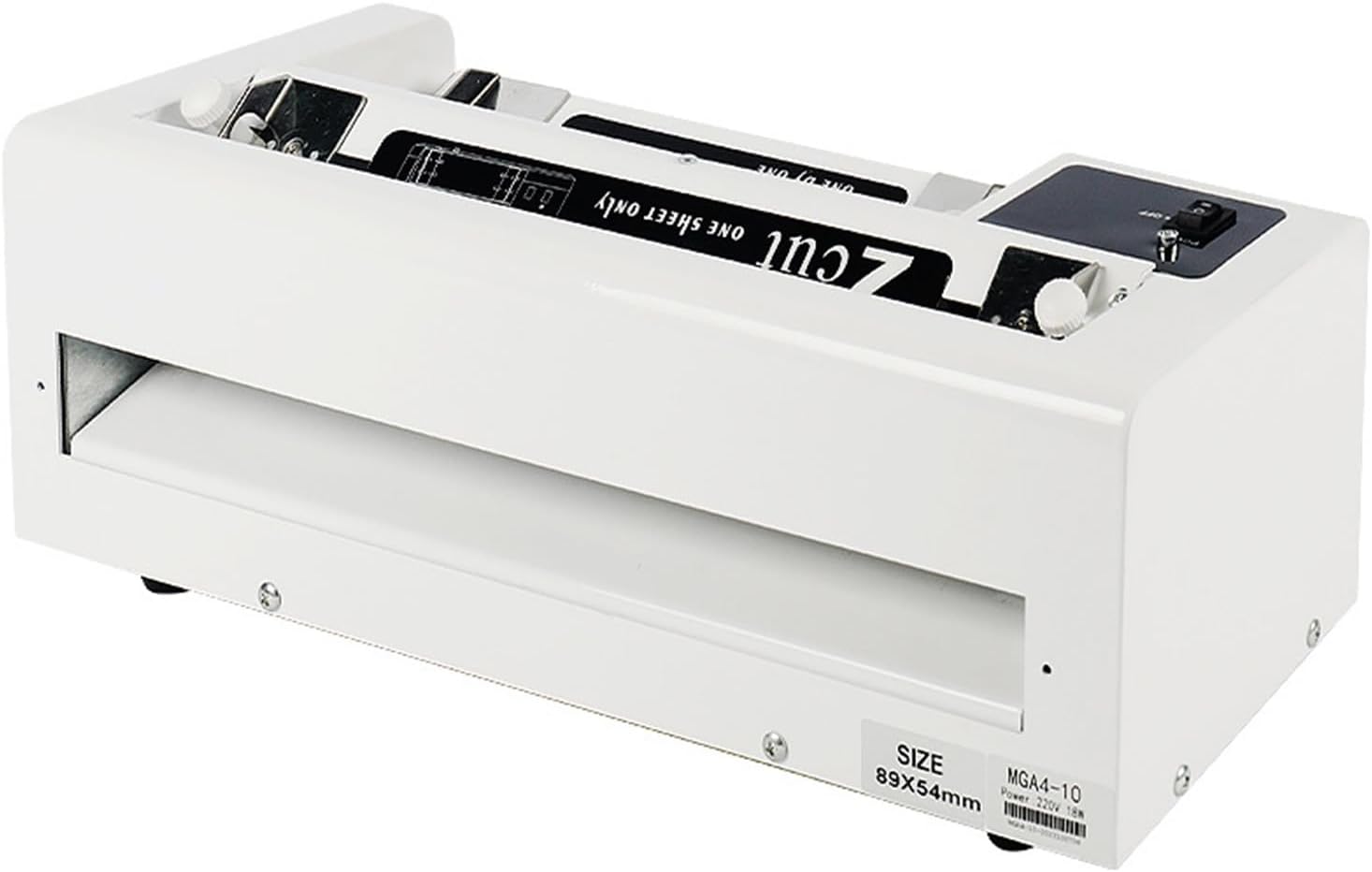 Automatic Business Card Cutter Machine, Adjustable Margin Paper Slitter for Precise Cutting, Ideal for Office and Printing Shops