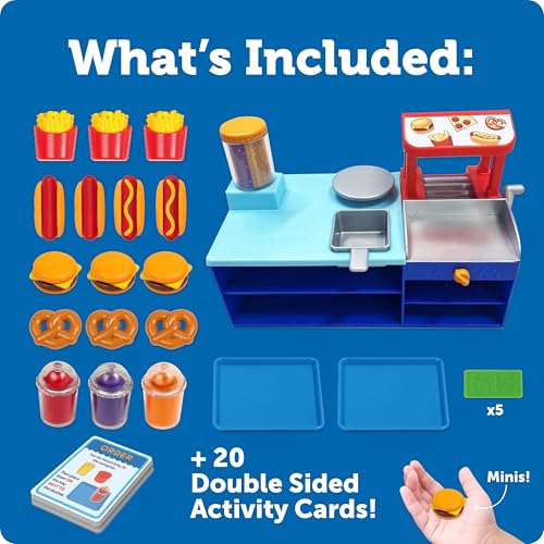 Image of Learning Resources Mini Snack Shop Sorting Set, Play Food Shop, Role Play Store, Kids Kitchen Playset Accessories, Cooking Games, Fine Motor Skills, Toddler Toys, Girl and Boy Birthday Gift