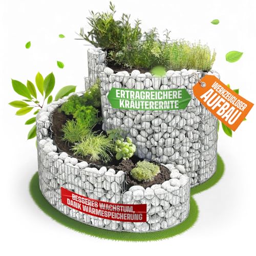 bellissa Gabionen Grünkraut-Kräuterspirale - 4501 -...