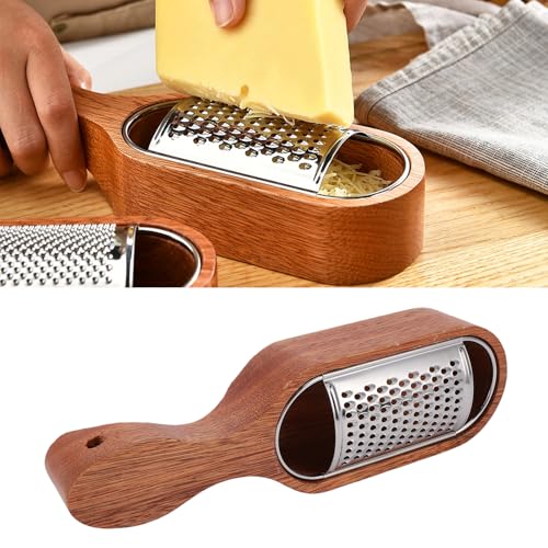 Rallador de Queso con Mango de Madera y Acero Inoxidable miniatura 5