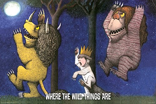 Where The Wild Things are - Under The Moon Poster Poster Print, 36x24
