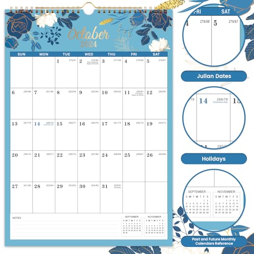 2026 Calendar - 2026 Wall Calendar, Jan 2026 - Dec 2026, 12" x 17â, Twin-wire Binding, Hanging Hook, Holidays, Julian Dates - Image 5
