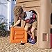 Step2 Naturally Playful Adventure Lodge Play Center with Glider, Kids Outdoor Playset, Two Tier Backyard Playground Set, Slide, Swings, Outside Jungle Gym, For Children 3-8 Years Old
