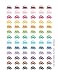 Monthly Planner Stickers Rainbow Car Stickers Planner Labels Compatible with Erin Condren Life Planner - 78 Stickers
