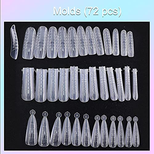 Monlida Gel Unghie Ricostruzione Kit, 4 colori Kit...