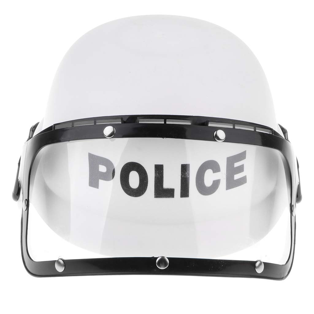 BDJXOZYH Police Motorcycle Cop Helmet & Visor Child Fancy Dress Costume Pretend Toy Toys & Games