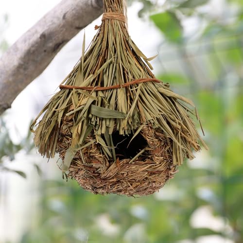 Nido de pájaros de hoja de bambú transpirable y cama para palomas 8