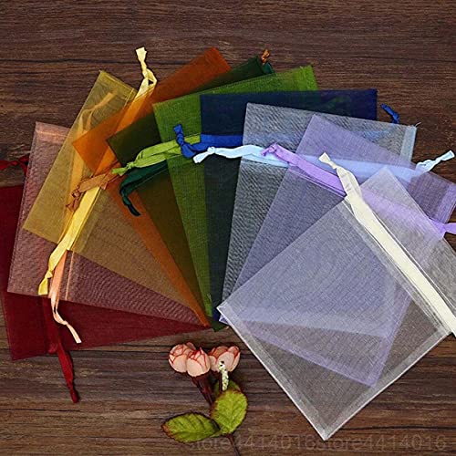 Gmnosuw GIFTWRAP01-11 100Pc Organza Drawstring Gift Bags thumb #2