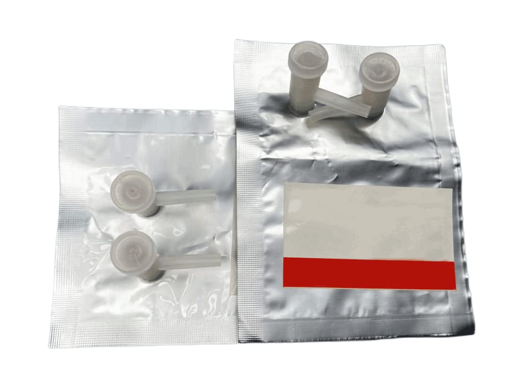 Bolsas de muestreo con válvula simple/doble - 30 ml a 500 ml - Bolsas duraderas de papel de aluminio PTFE - Paquete de 5(100ml- Single Valve)