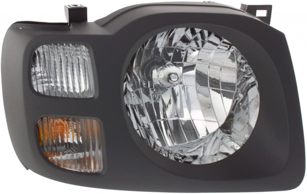 CarLights360: For 2002 2003 2004 Nissan Xterra Headlight Assembly Driver Side w/Bulbs Black Housing DOT Certified For NI2502147