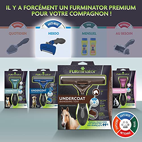 FURminator Outil Undercoat deShedding Chevaux brosse étrille de mue pour équidé