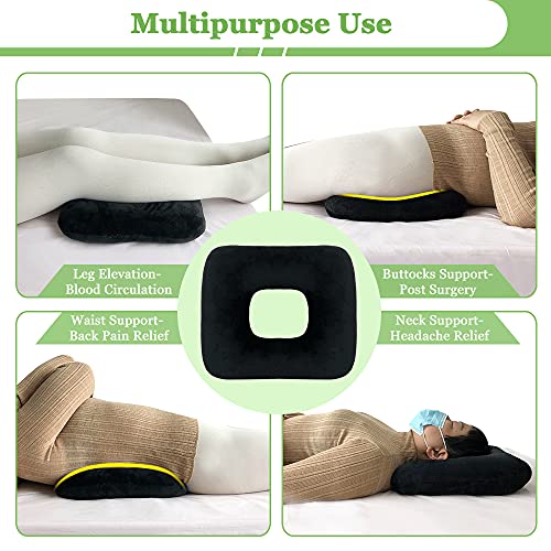 Bed Sore Cushions For Butt Positioning Pillow Pressure Ulcer Cushion Donut Pressure Relief Pillow Wedge For Sleeping Position Wedge After Surgery Turning Back Body Leg Support Medical Seat Cushion #TOP1