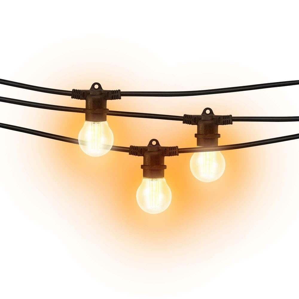 Guirnalda Enlazable IP44 E27 20m 30 Portadores - iluminación decorativa para exteriores, resistente al agua, ideal para fiestas y eventos.