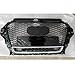 RKRLJX - Griglia per fendinebbia, a nido d'ape per Audi A3/S3 8 V 2014 2015 2016 RS3 Quattro stile Hex Mesh anteriore paraurti Hood Grille (colore : emblema cromato)