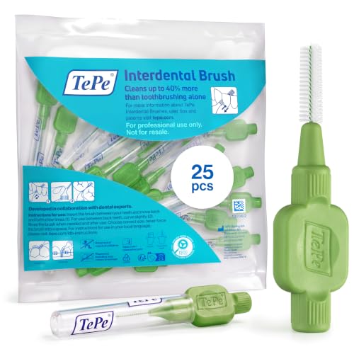 TePe Green 0.8mm Interdental Brush 25 Value Pack