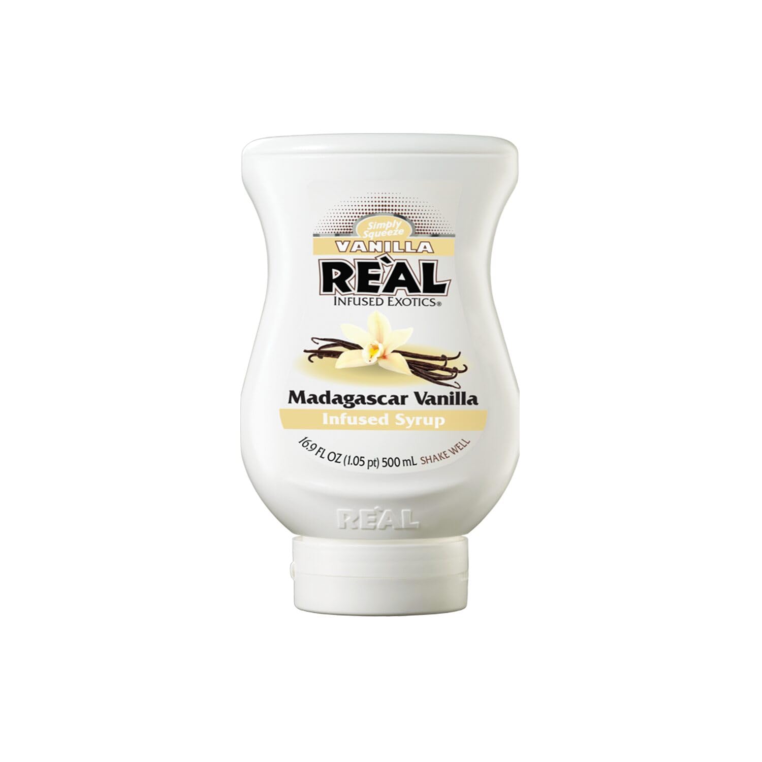 Re’al | Madagascar Vanilla Infused Syrup | Made with Real Vanilla | 500ml |Natural Ingredients| Cocktails, Baking, Smoothies, Coffee, Desserts, Coffee Syrup, Hot Chocolate