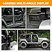 Tube Doors Tubular Half Doors with Side View Mirror Compatible with 2007-2018 Jeep Wrangler JK JKU Unlimited 4-Doors Safari Tubular Off Road Summer Trail Adventure