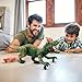TALGIC Remote Control Dinosaur for Boys 4-7, Robot Dinosaur Toys for Kids 5-7, rc Dinosaur with Realistic Legs & Spray Stream,Remote Dinosaur Toys for Kids3 4 5 6 7 Year Old boy Birthday Gift (Green)