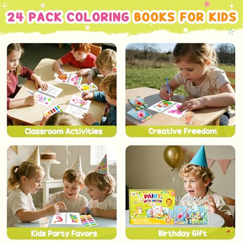 Image of ZMLM 24 Pack Pet Coloring Books - Birthday Party Favors for Kids 4-8