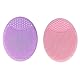 AEIOPRS 2 Pcs Gesichtsreinigungsbürste Weiche Silikon Gesichtsbürste für Porenreinigung Mitesserentfernung und Peeling Gesichtsmassagebürste Einzigartiges Make-up Werkzeug für Mädchen Rosa Lila