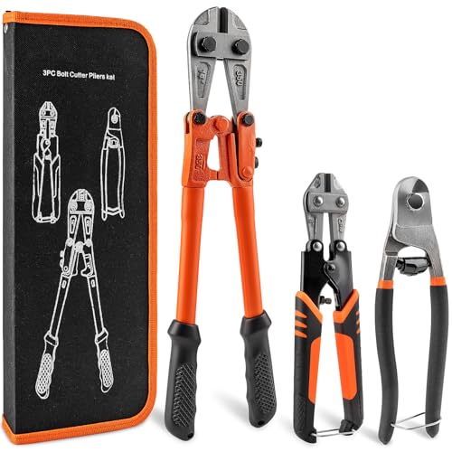 3 Piece Bolt Cutter Pliers...