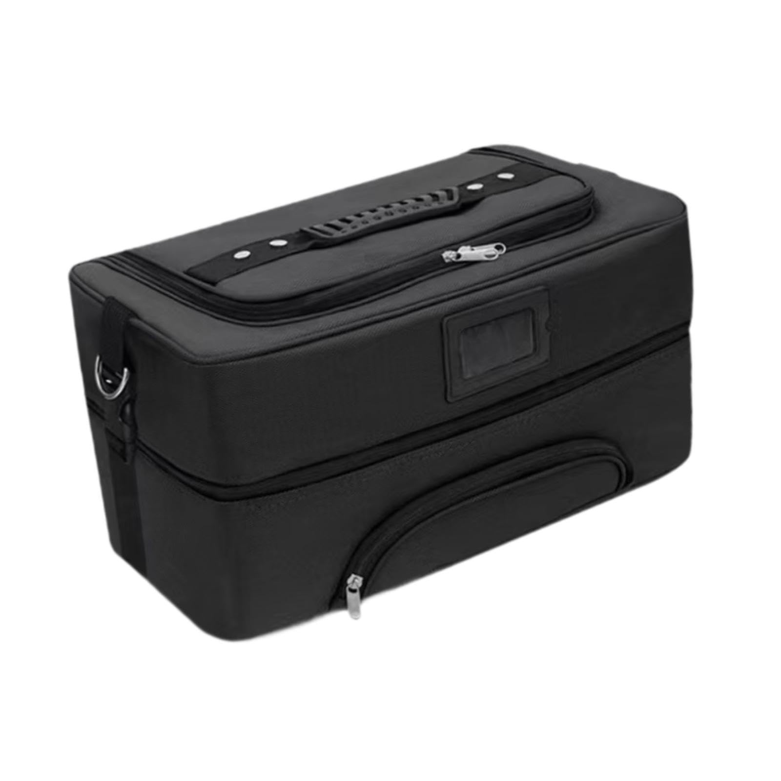 Kosmetiktasche, Reise Kosmetiktasche, Nagellack Organizer, Make Up Etui für Damen, Schwarz