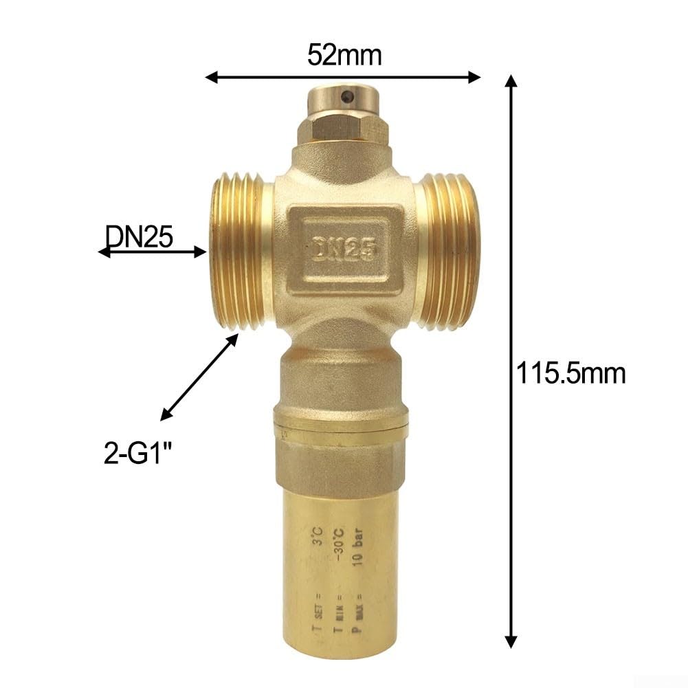 Válvula de calefacción exterior de latón -30C a +60C (2 piezas)