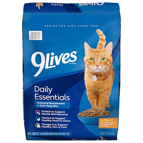 9Lives Daily Essentials Dry Cat Food, 12 Pound Bag