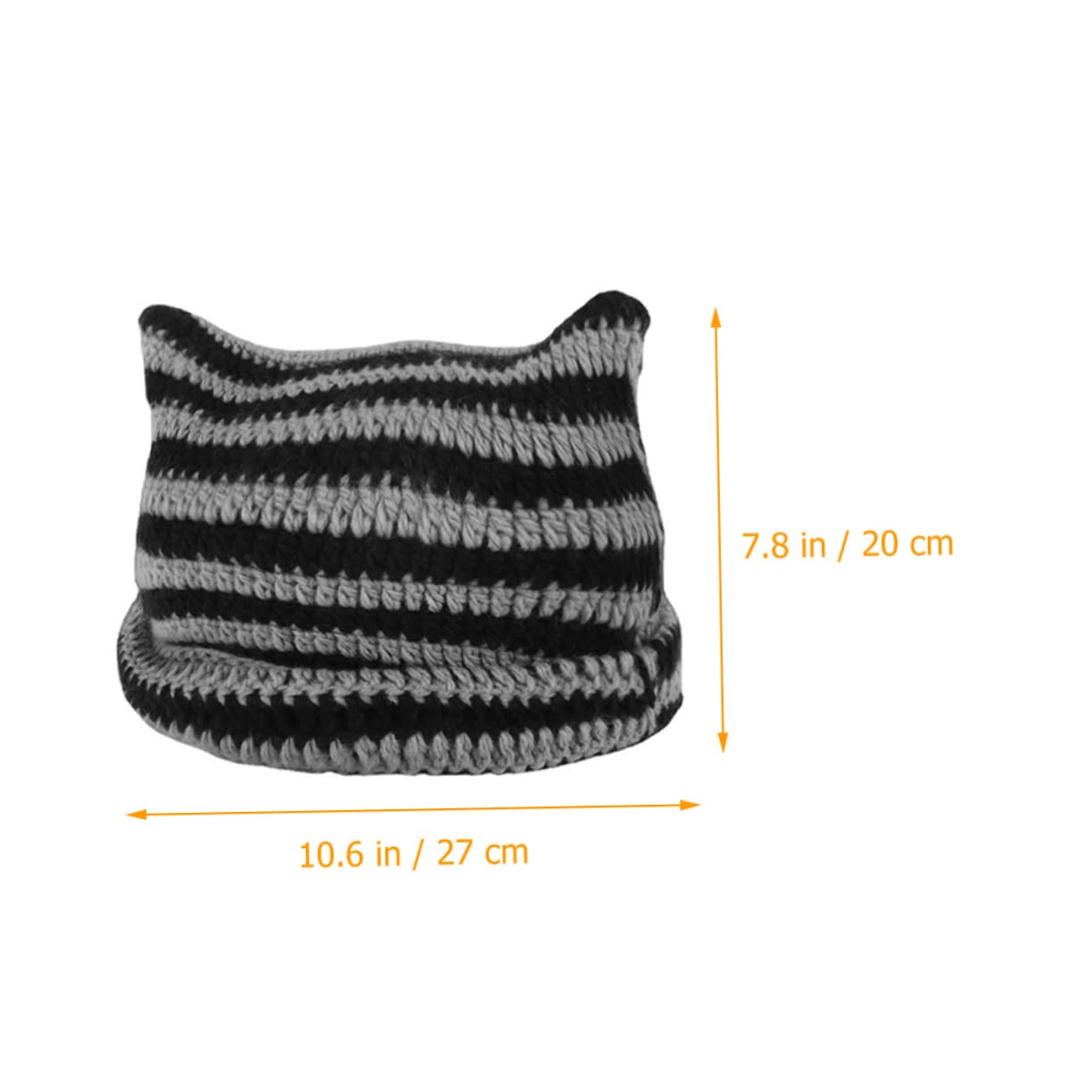 3 Piezas Gorro De Punto Sombrero De Damas Sombrero Informal Gorro Cálido Térmico Transpirable s De Mujer Gorras Accesorios De Mujer Gato Black Acrílico