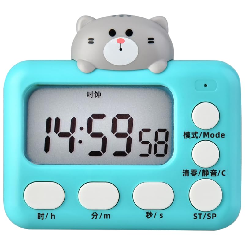 Minuteur de cuisine numérique avec grand écran LCD Alipis