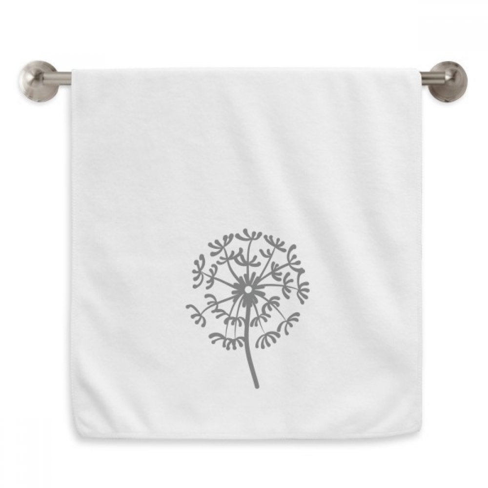 Serviette Moelleuse Pissenlit Blanc Plante Diadème Essuie-Mains 13x29 Pouces