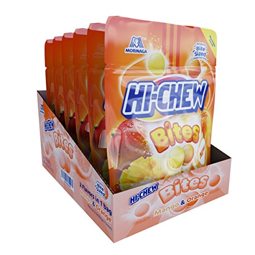 Hi-Chew caramelos japoneses sabor mango/naranja x6 miniatura 1