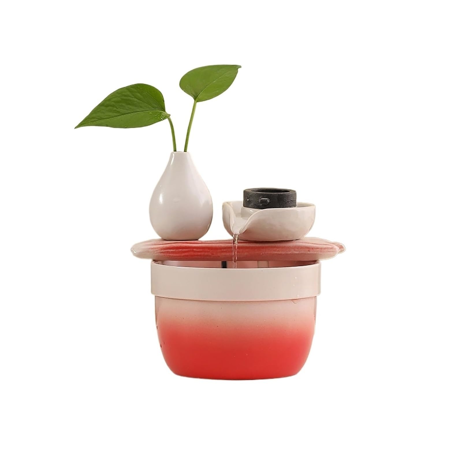 Water Feature Circulating Water Fountain - Feng Shui Indoor Relaxation Feature for Home Bedroom Office Indoor Fountains