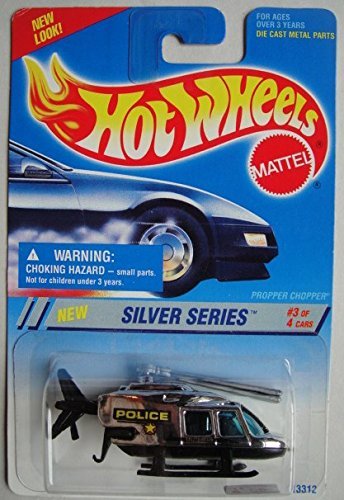 HOT WHEELS SILVER SERIES POLICE PROPPER CHOPPER 3/4 (NEW LOOK!)