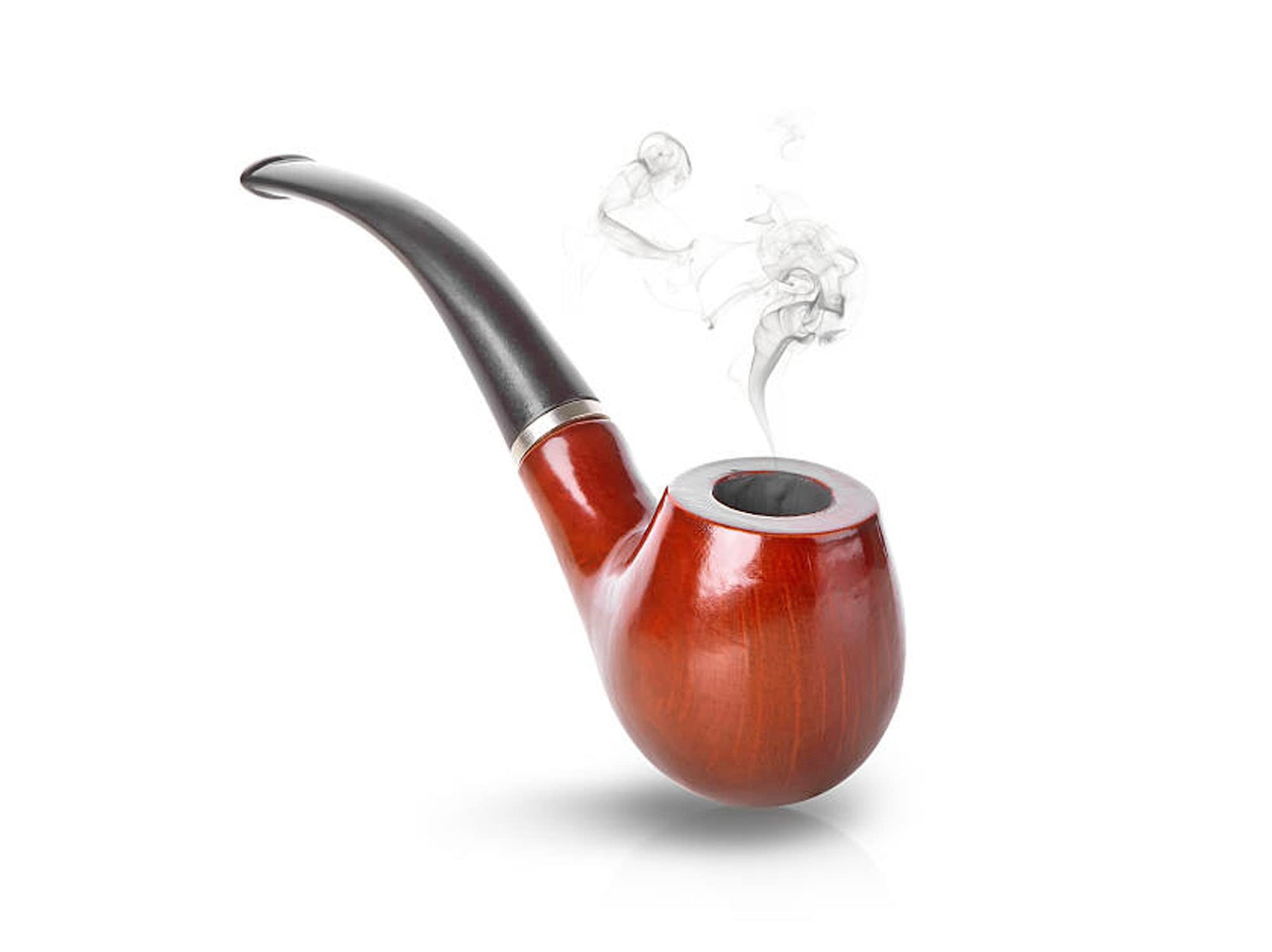 Handmade Elegant Red Tobacco Smoking Pipe with 3.2cm Bowl Diameter