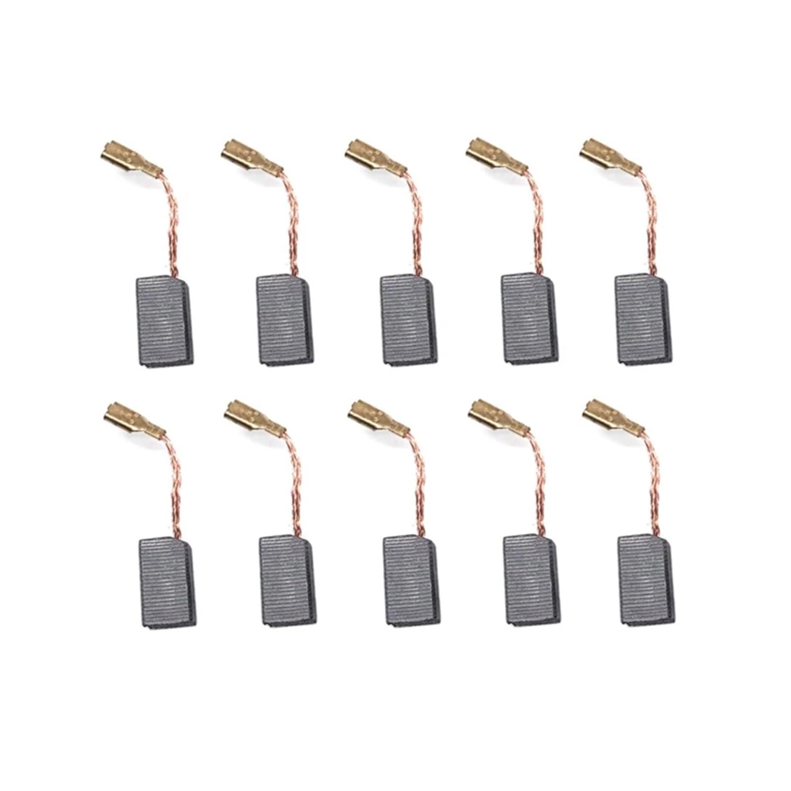 Cepillo Discos abrasivos 10 piezas de cepillos de carbón for herramientas eléctricas, martillo eléctrico, amoladora angular, cepillo de grafito de repuesto, varios tamaños(A)
