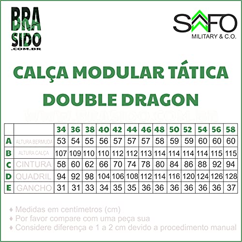 Calça Bermuda 6 Bolsos Poly Cós Elástico Regulagem Perna Tamanho:46;Cor:Creme