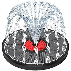 SZMP Fontana Solare 3.5W, 2025 Nuovo Fontana da Giardino Esterno con 8 Ugelli e 4 Fissatori, Solare Fontana Pompa ad Acqua Solare per Bagno per Uccelli, Laghetto, Stagno o Decorazione del Giardino