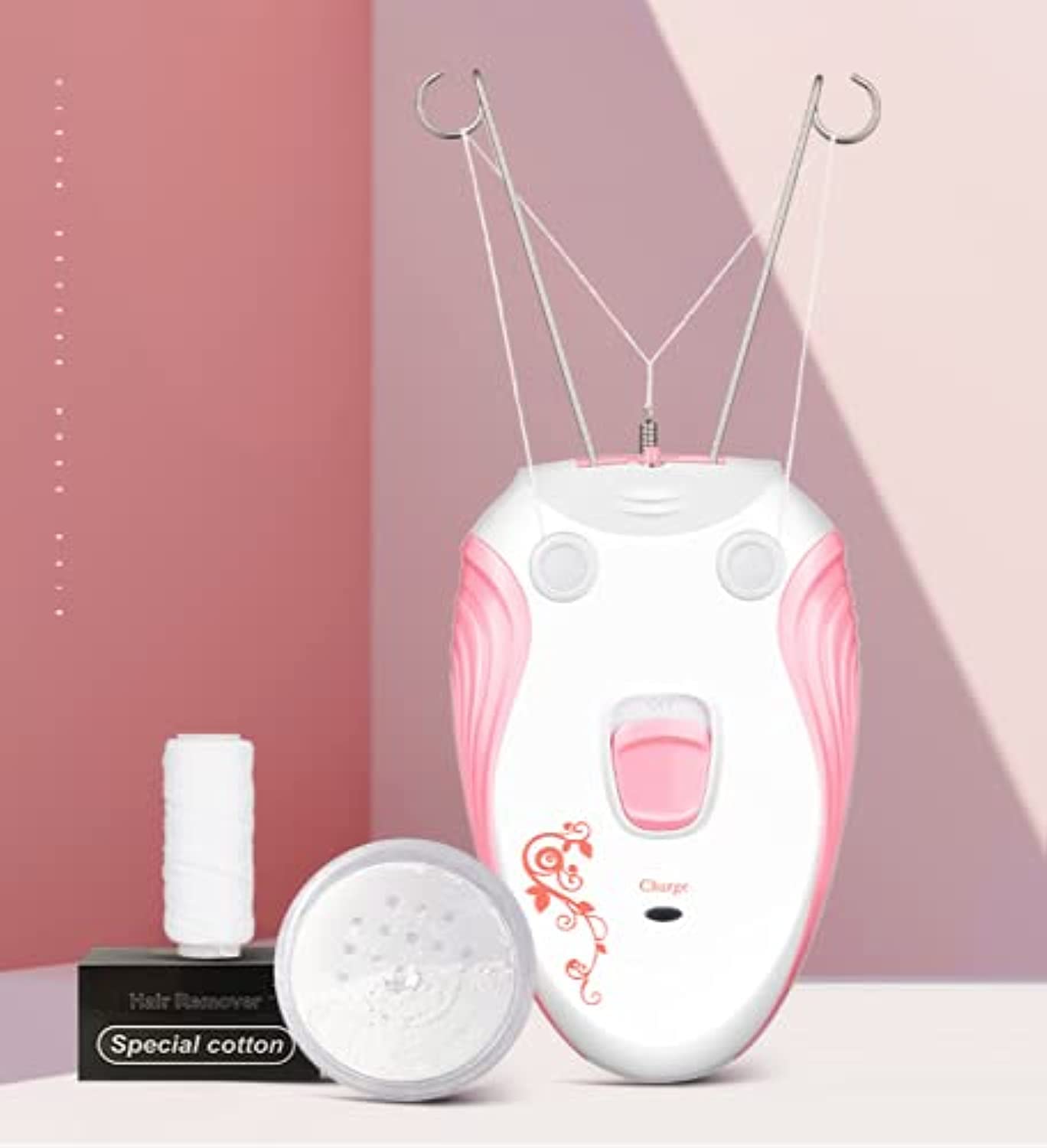 HICITI 2021 NEW Electric Body Facial Hair Remover Pull Surface Device Defeatherer Cotton Thread Epilator Rechargeable Epilator Ladies Shaver