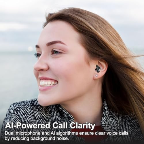 Image of TeddyBuddy T29 ANC, Active Noise Cancellation(~20 to 35 dB), 60Hrs Battery, Bluetrum Sound,v5.4 Bluetooth, Impedence 16Ω, Omnidirectional, Games Mode TWS Earbuds Wireless Earphones with mic (Black)