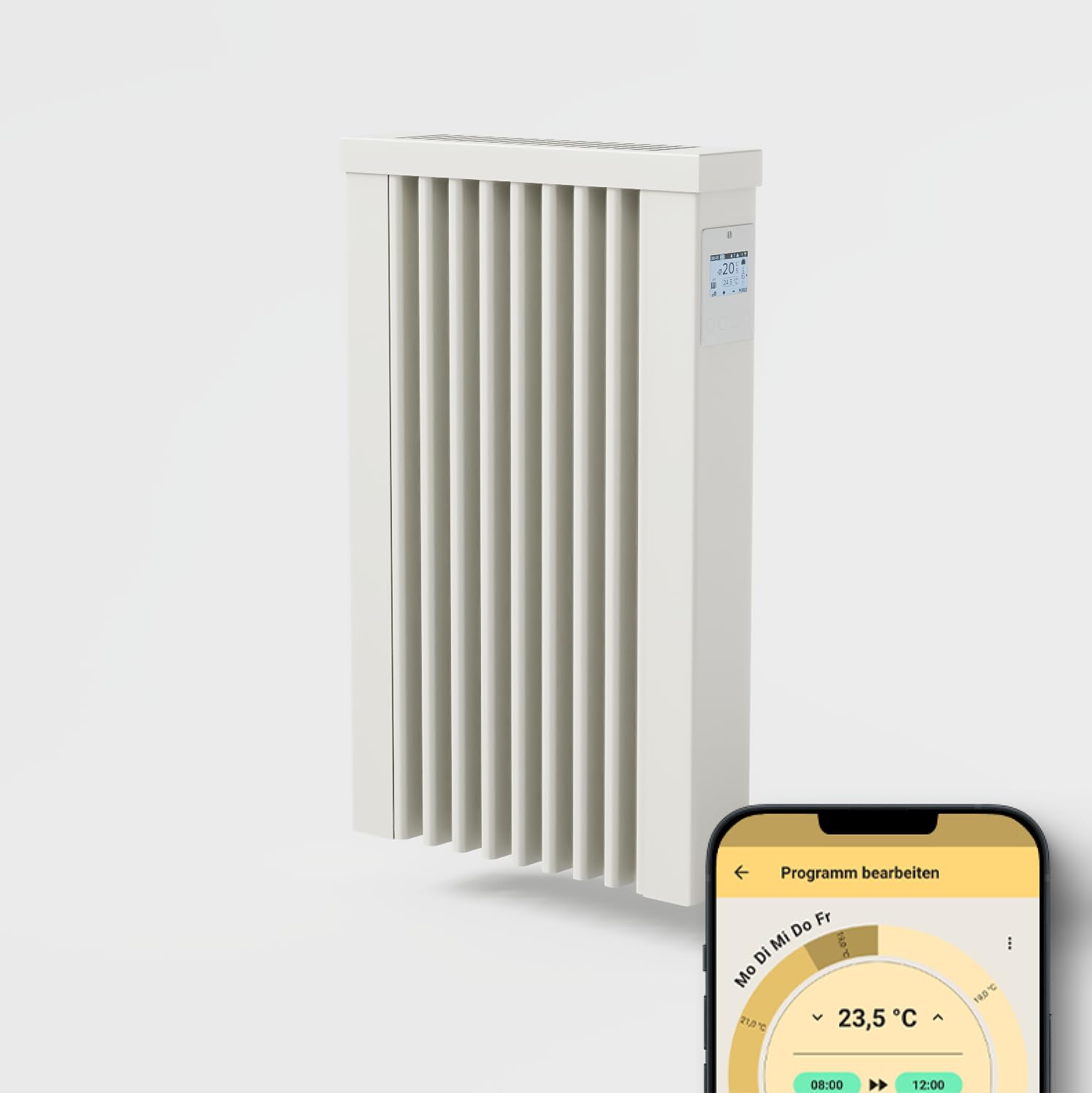 AeroFlow Elektroheizung Mini 650 – Schamotte Speicherkern, WLAN App-Steuerung