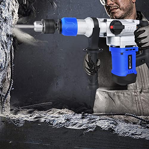 Abbruchhammer Betonhammer Bohrhammer 6J Schlagkraft 1500W Leistung SDS inkl. Spitz- und Flachmeißel und Koffer – Bild 8