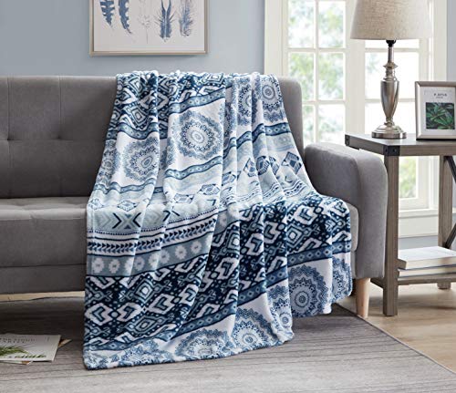 Morgan Home Fashions Luxury Velvet Plush Throw Blanket 2 Sizes- Soft, Lightweight, Cozy, Comfy and Warm for Use All Year Round and Any Season (Kala, 50x60)